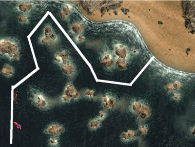 Weg zur Insel